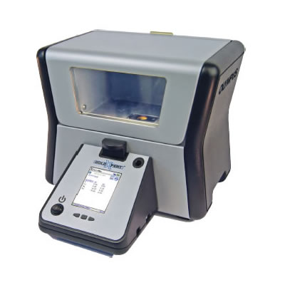 ED-XRF spektrometr GoldXpert na drah kovy